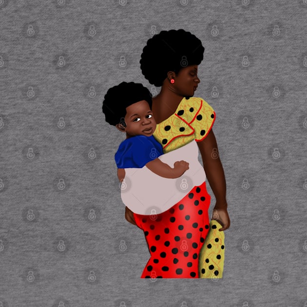 African Mother and Child by Merchweaver